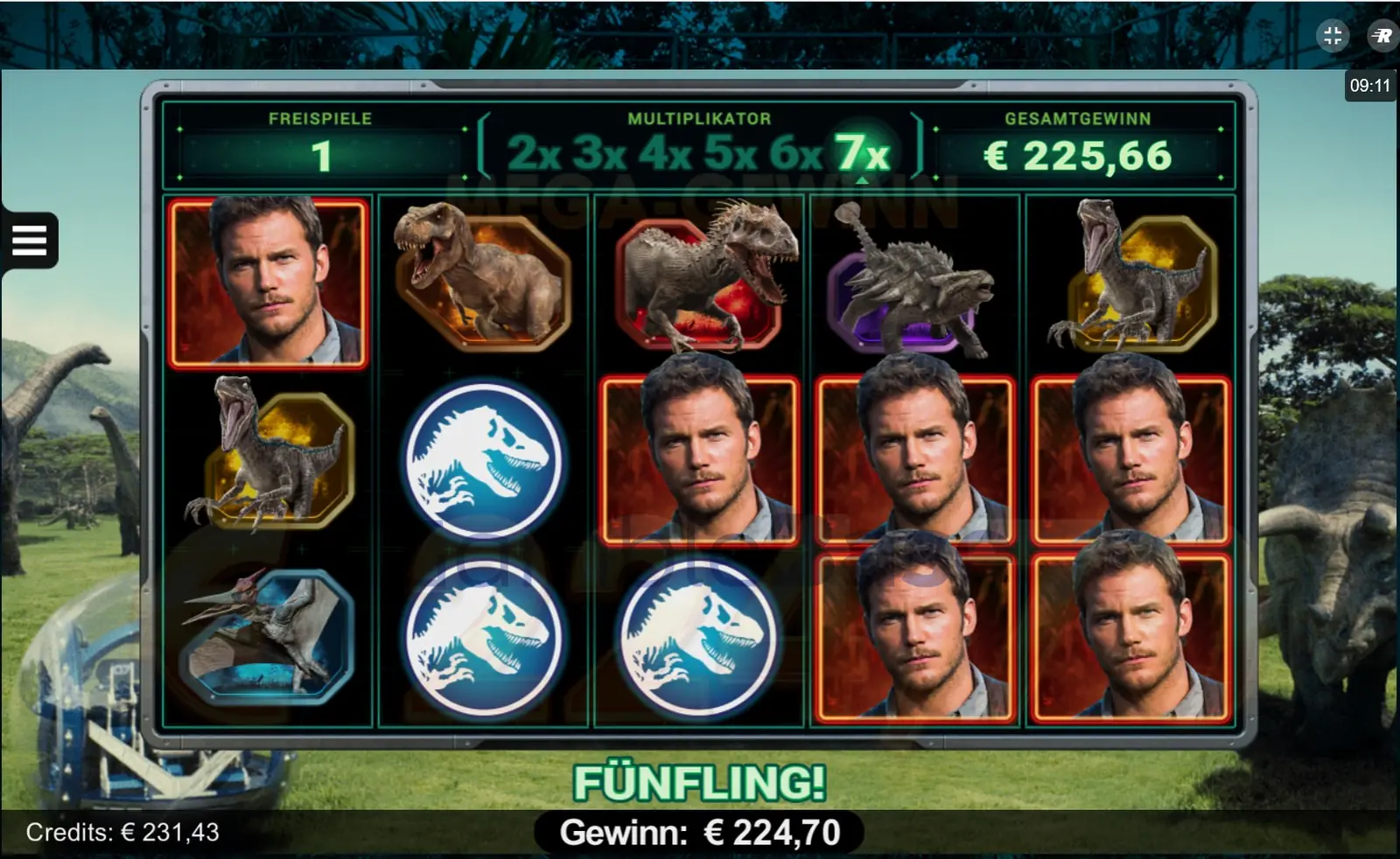 Jurassic World Gewinnbild: Fünflinge