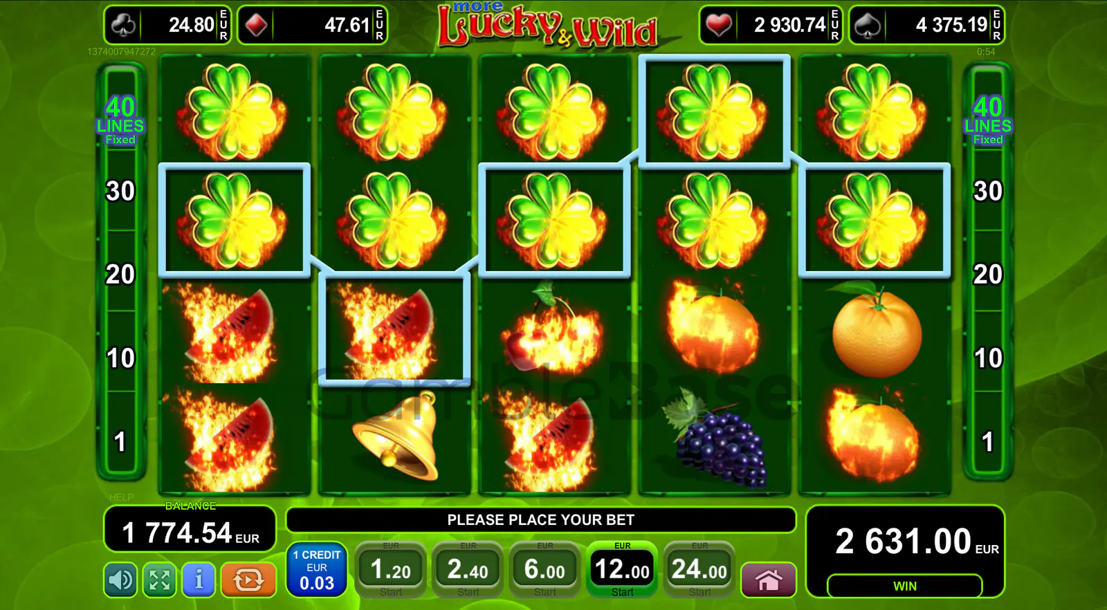 More Lucky & Wild Gewinnbild: Doppeltes Expanding Wild