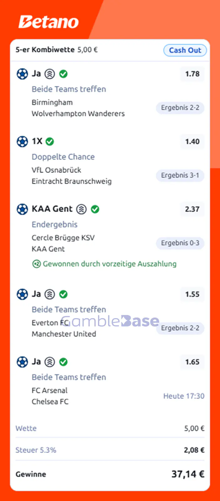 Gewinnbild: SportwettenCashout 26.09.2026