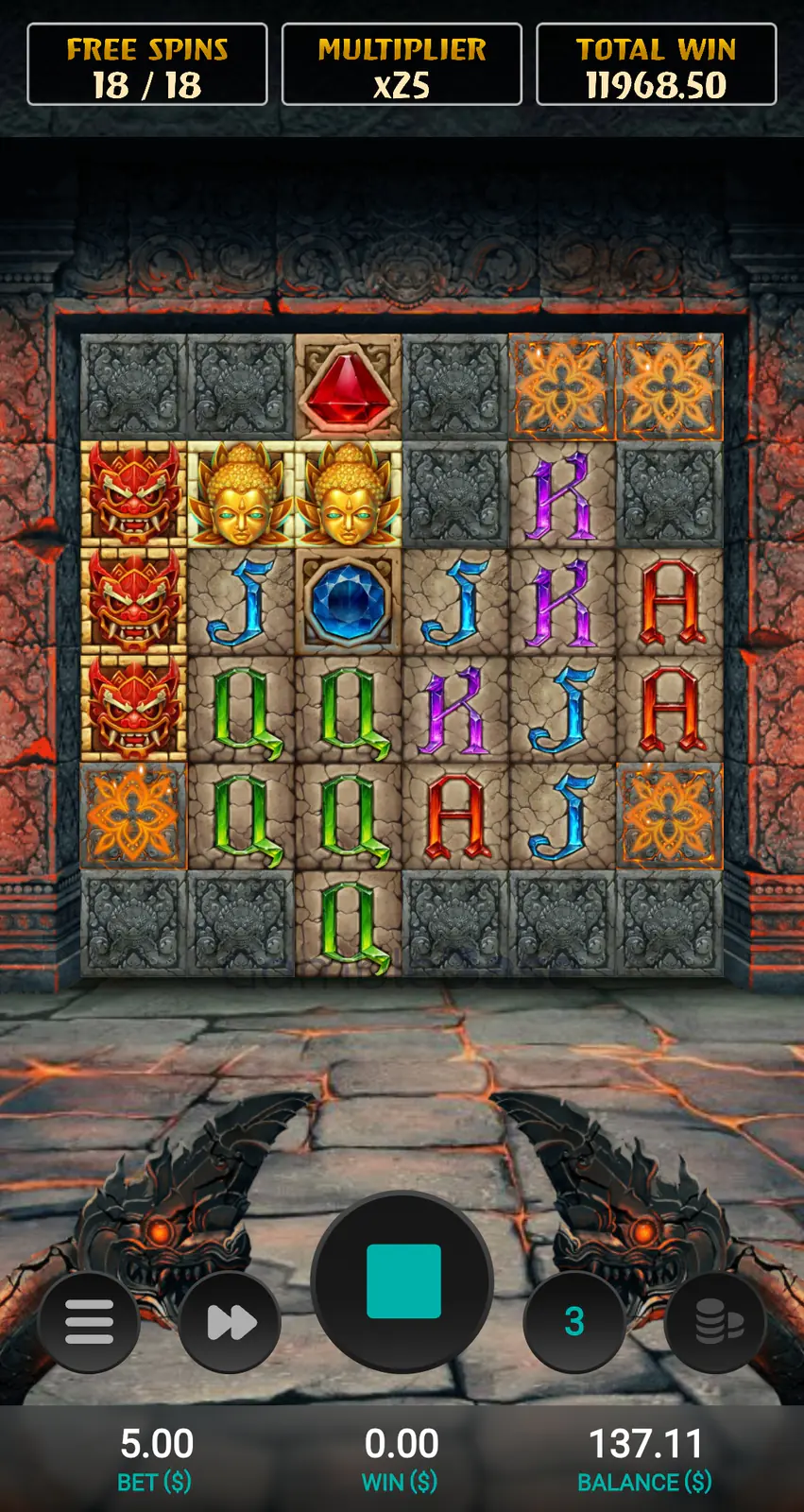 Temple Tumble Gewinnbild: Temple Tumble 12.000€ Win