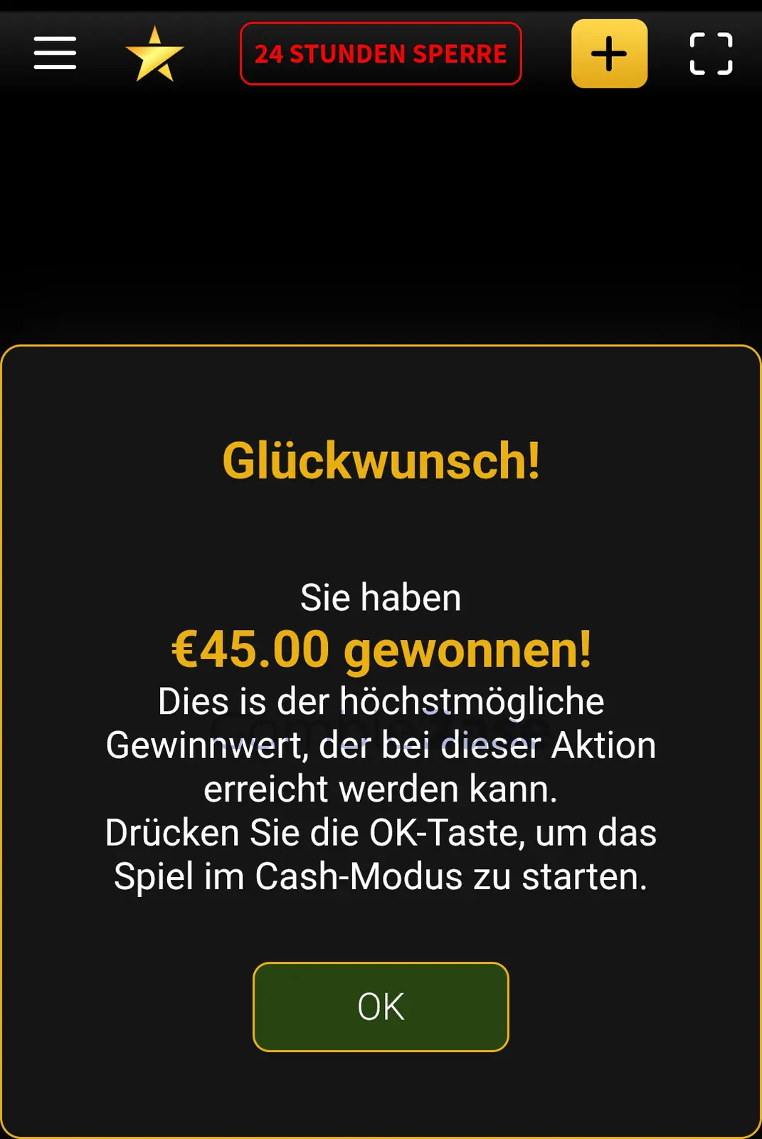 Book of Ra deluxe Gewinnbild: 30 FS auf 50 Cent Playersclub