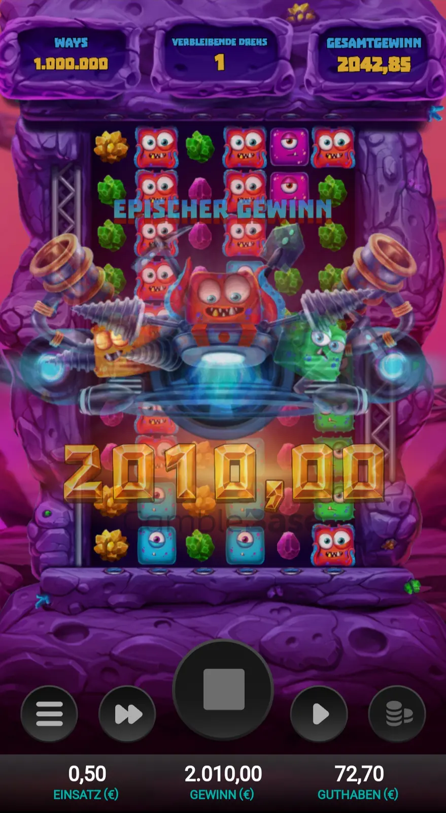 Space Miners Gewinnbild: Space Miner trifft Gönnjamin