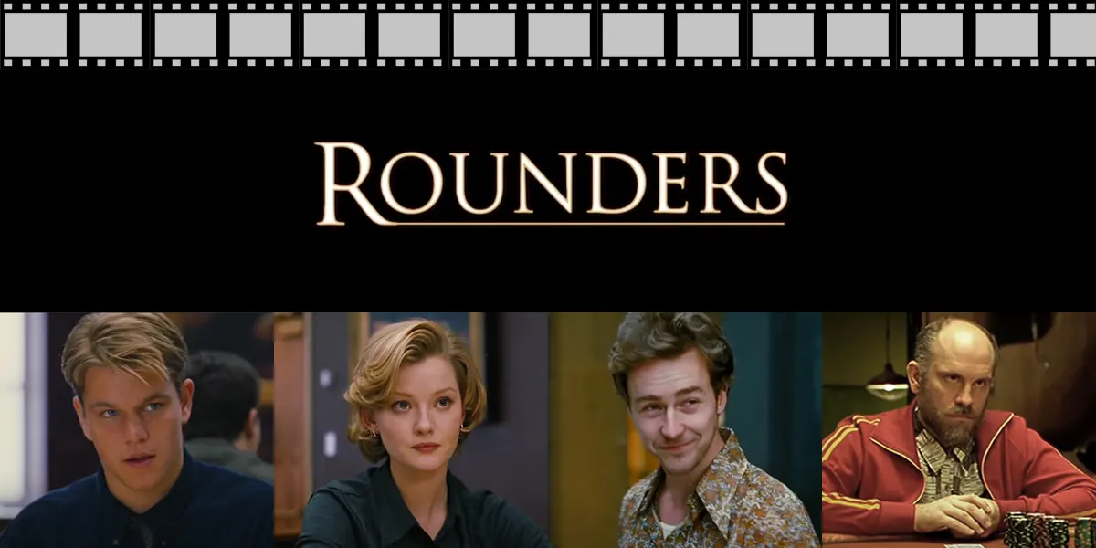 Rounders Titelbild mit einigen Szenen der Hauptdarsteller