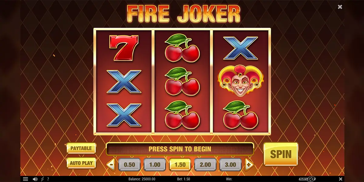 "Fire Joker" Früchte Slot