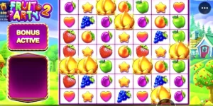 Der "Fruit Party" Slot mit 7 goldenen Scatter-Symbolen