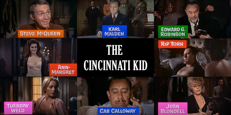Collage der Darsteller in "Cincinnati Kid"