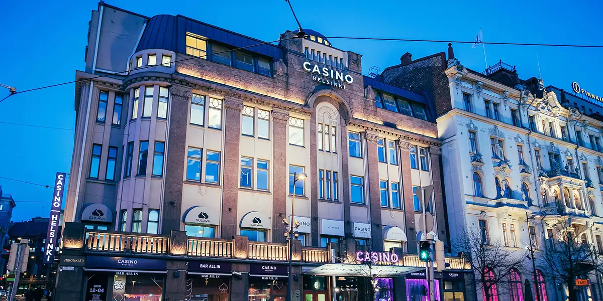 Das Casino Helsinki von außen