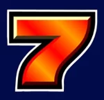 Symbol "Sieben" beim Sizzling Hot Slot