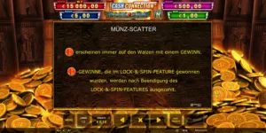 Münz-Scatter bei Cash Connection Book of Ra