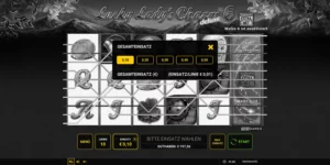 Auswahl des Einsatzes (zwischen 0,1 und 1 EUR) beim Lucky Lady's Charm deluxe 6
