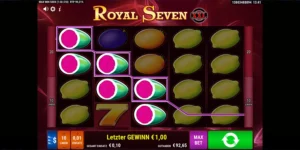 Gewinn mit 3x Symbol bei Royal Seven XXL