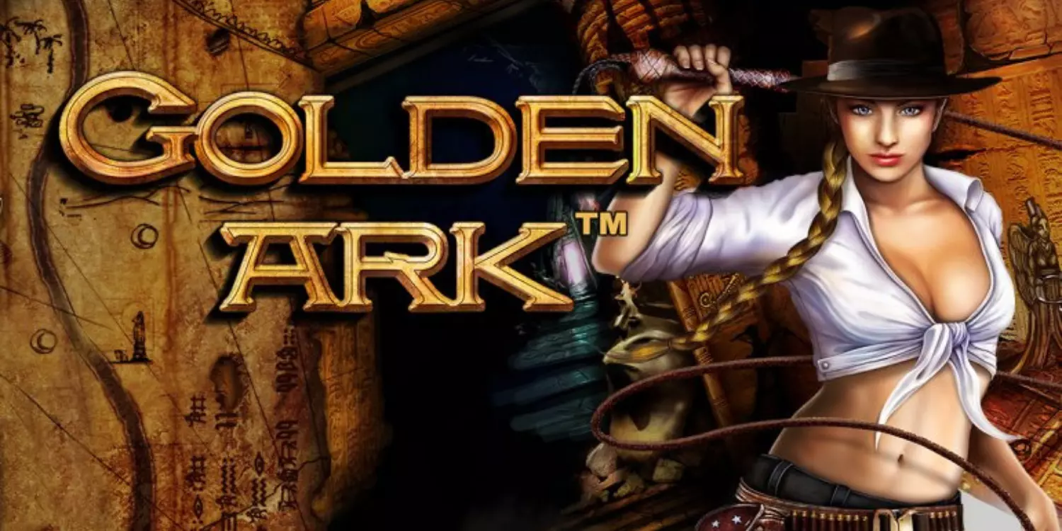 Golden Ark Schriftzug neben Spielfigur als Titelbild
