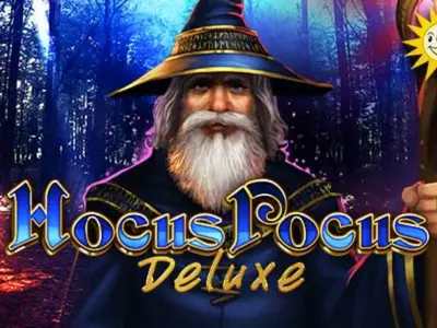 Der Magier von Hocus Pocus deluxe vor einem düsteren Hintergrund.