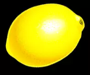 Zitrone auf schwarzem Hintergrund