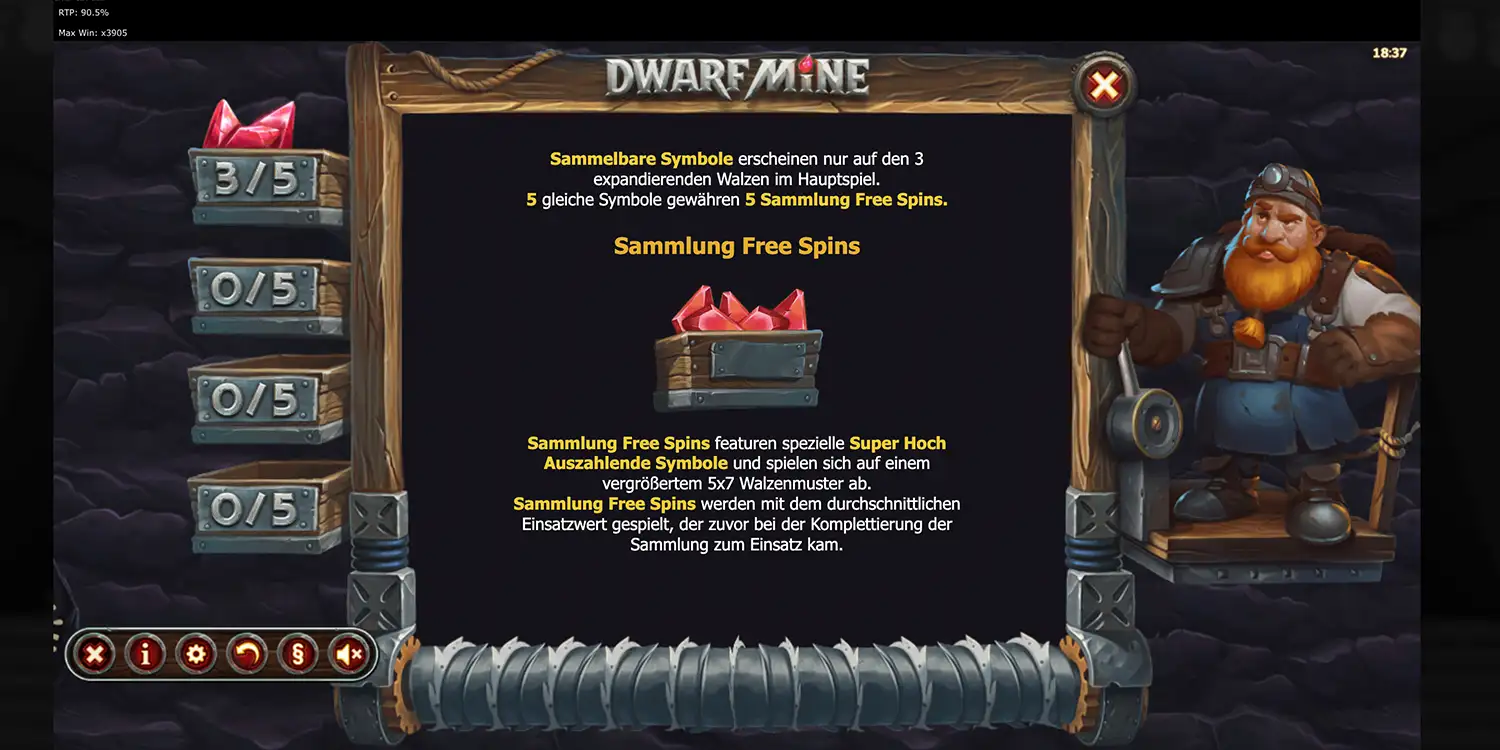 Sammlungen bei Dwarf Mine