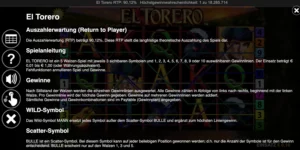 Regeln bei El Torero