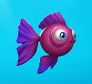 Symbol lila Fisch bei Golden Fish Tank