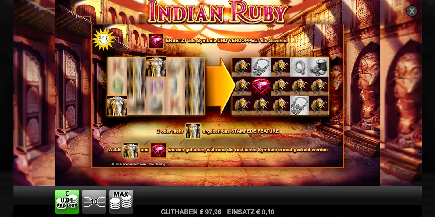 Bonus bei Indian Ruby