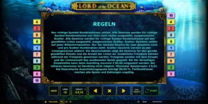 Regeln bei Lord of the Ocean