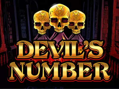 3 Totenköpfe über dem Devils Number Schriftzug.