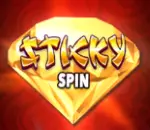 Diamant mit Aufschrift Sticky Spin