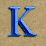 Blaues K