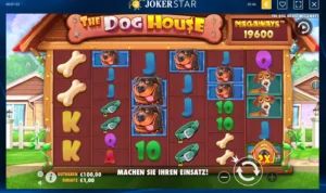 Der Slot "The Dog House" bei Jokerstar