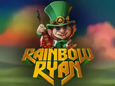Der Kobold über dem Rainbow Ryan Schriftzug