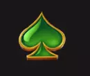 Grünes Pik-Symbol