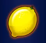 Zitrone auf blauem Hintergrund