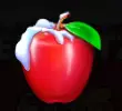 Apfel auf schwarzem Hintergrund
