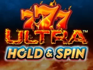 Drei Siebener über dem Ultra hold and Spin Schriftzug.