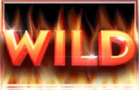 Wild-Schriftzug in Flammen
