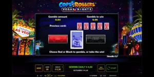 Kartenrisiko bei Cops'n Robbers Vegas Nights