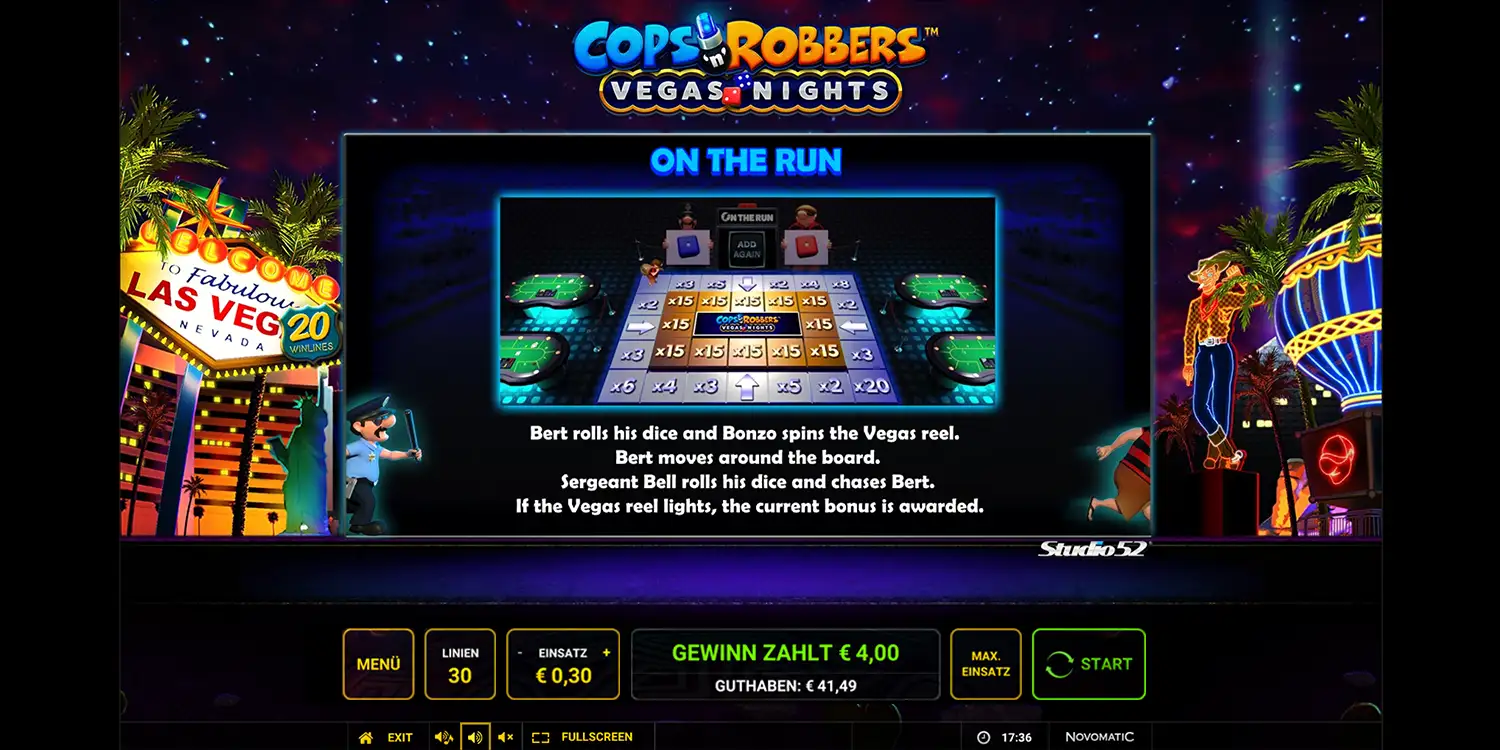 On the Run bei Cops'n Robbers Vegas Nights