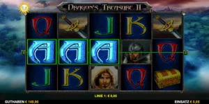 Gewinn mit 3x Symbol bei Dragon's Treasure 2
