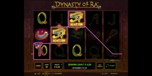 Gewinn mit 2x Scatter-Symbol bei Dynasty of Ra