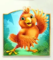 Symbol orangener Vogel bei Feather Frenzy