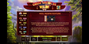 Reel-Respin-Feature bei Great American Wilds