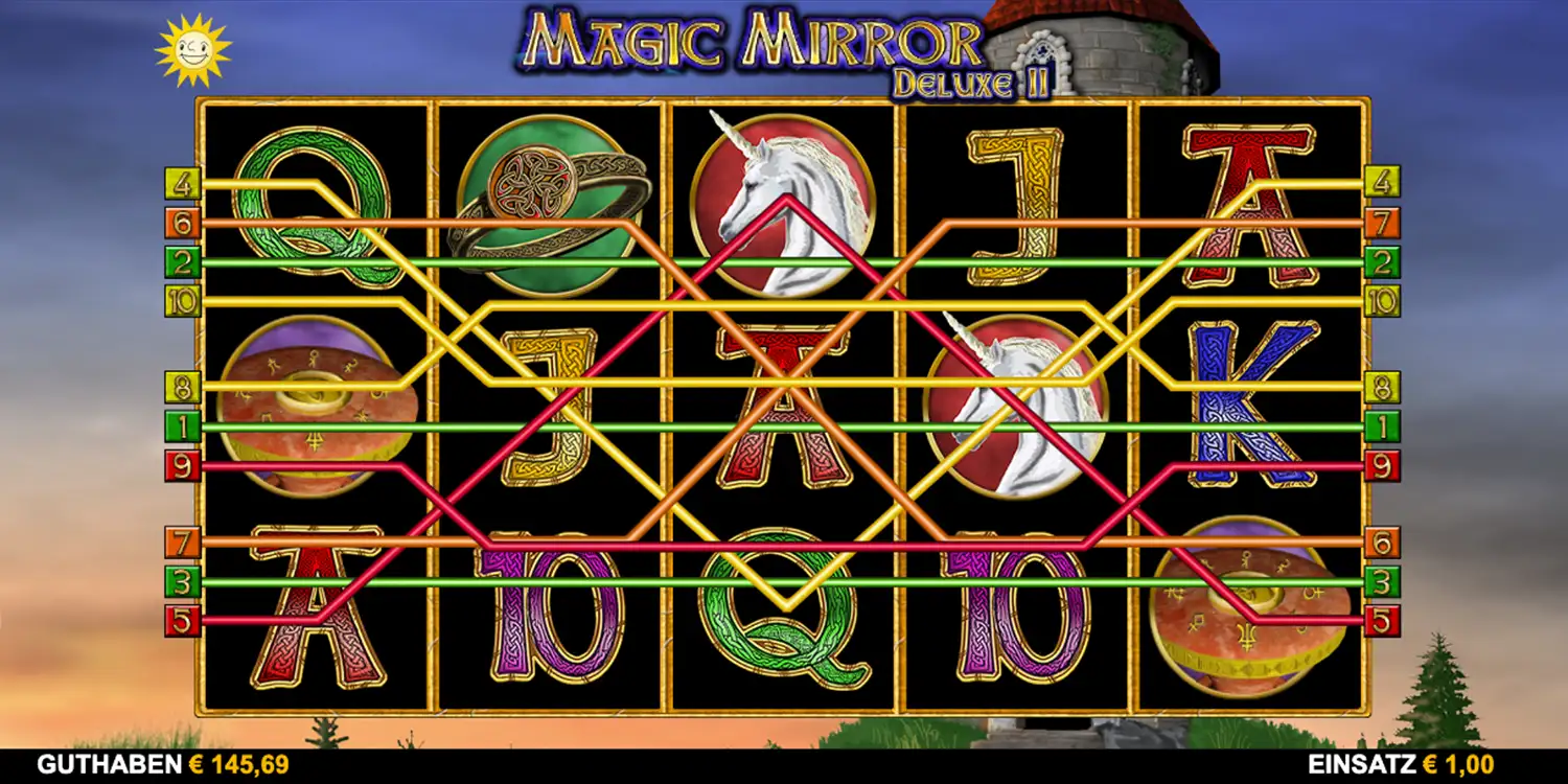Gewinnlinien bei Magic Mirror Deluxe 2