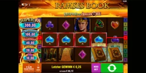 Gewinn mit 4x Symbol bei Ramses Book Respins of Amun Re
