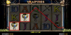 Gewinn mit 2x Symbol bei Vampires