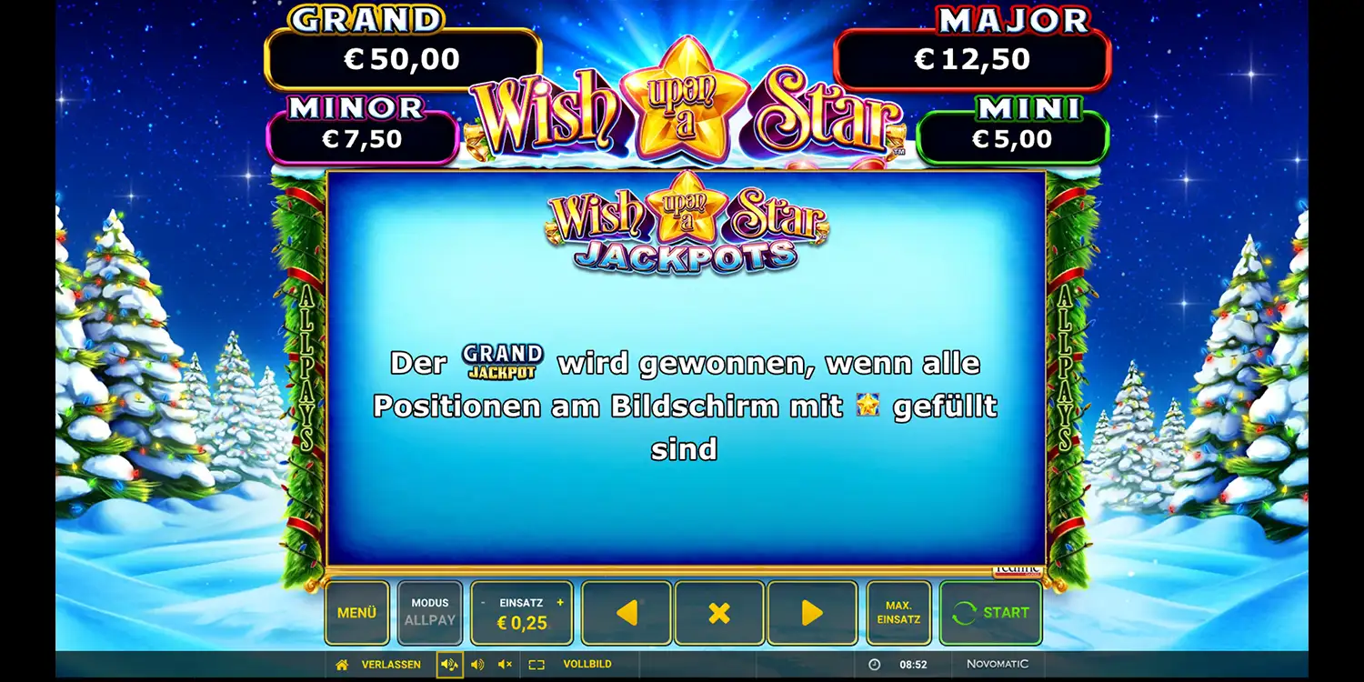 Grand Jackpot bei Wish upon a Star