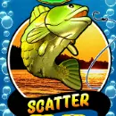 Fisch mit Scatter-Schriftzug
