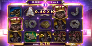 Im Win-Spin mit x10 Multiplikator wird ein Gewinn ausgelöst.