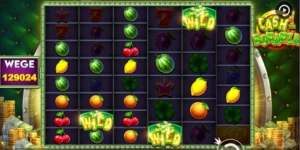 Mehrere Melonen und Wild-Symbole lösen Gewinne aus.