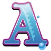 Blaues A-Symbol