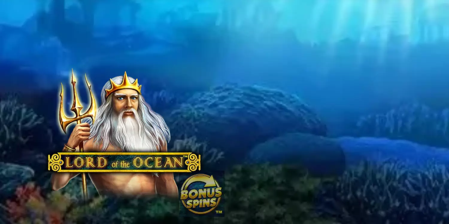 Der König des Ozeans neben dem Lord of the Ocean Bonus Spins Schriftzug. 