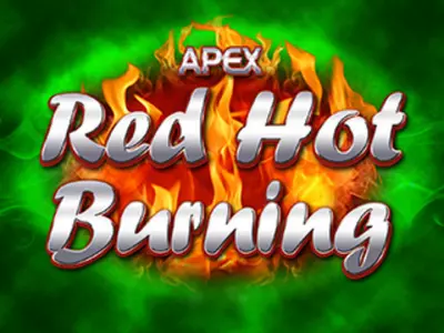 Der Red Hot Burning Schriftzug auf einem feurigen Hintergrund.