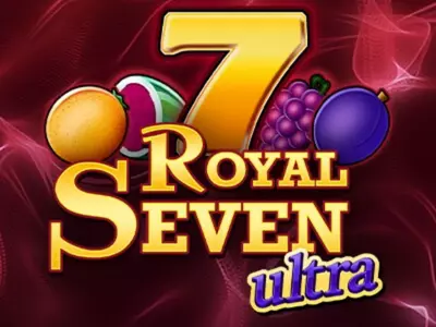 Die Sieben umgeben von den Früchten und dem Royal Seven Ultra Schriftzug.